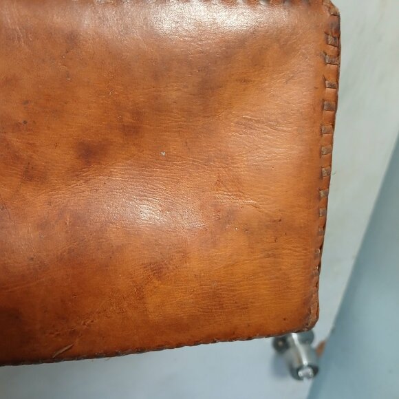 Vintage Tooled Leather Satchel - Picture 7 of 13